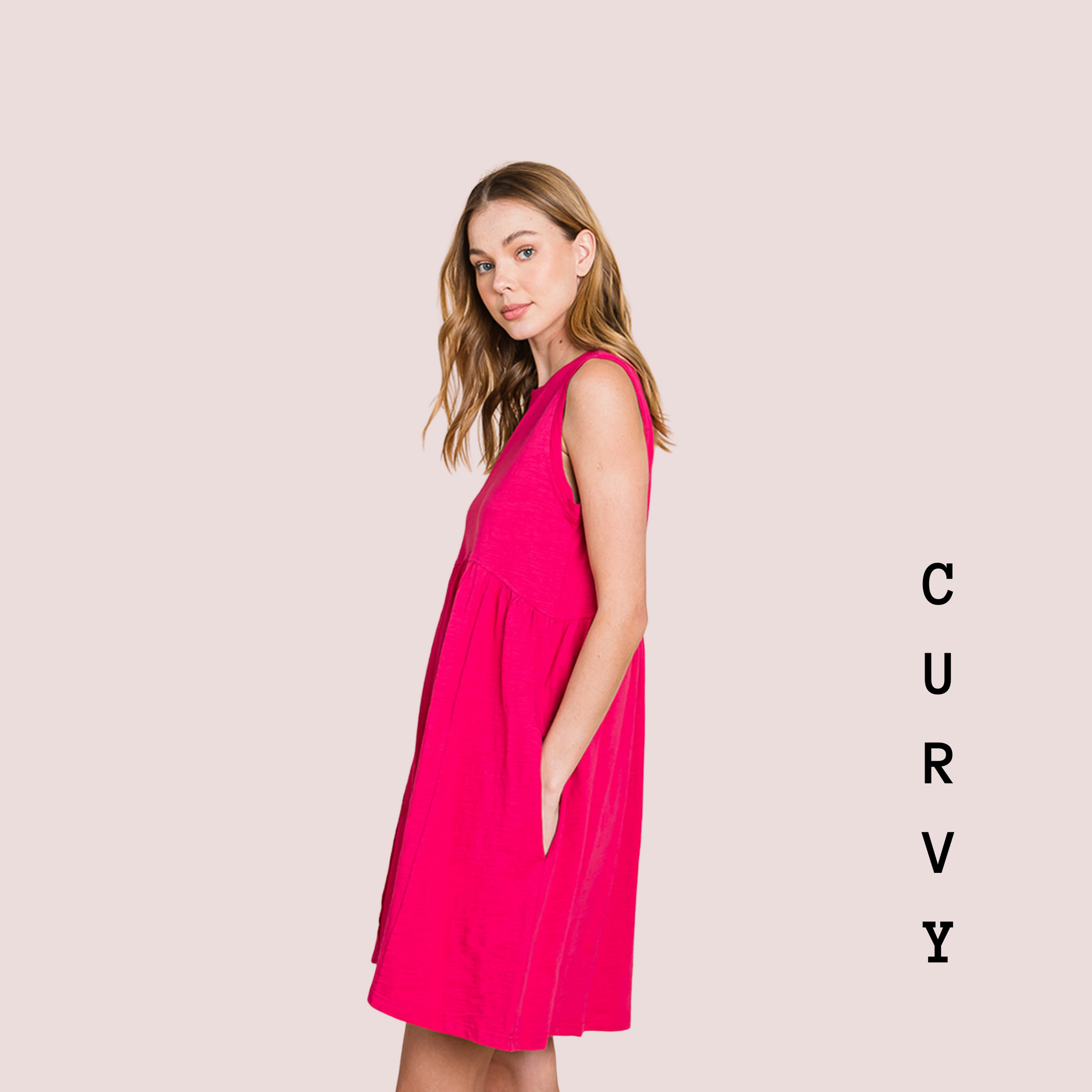 Baby Doll Dress Berry – Caravan Clothing Co