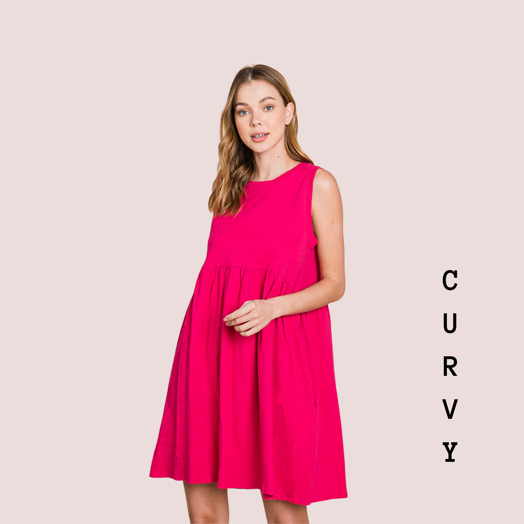 Baby Doll Dress Berry – Caravan Clothing Co