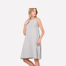 Load image into Gallery viewer, Flared Dress Heather Grey
