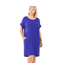 Load image into Gallery viewer, Basic Dress Bright Blue
