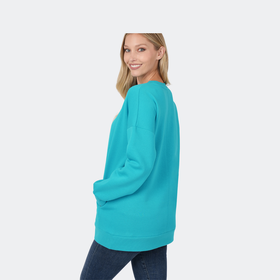 Cozy Sweatshirt Ice Blue