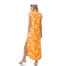 Load image into Gallery viewer, Print Maxi Dress Mustard
