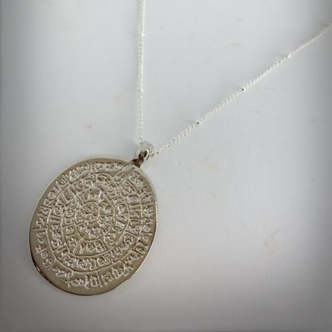 Sacred Coin Necklace Silver